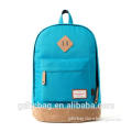 Hot Sale Fancy Style Blue Canvas Backpacks with Customerized Logo